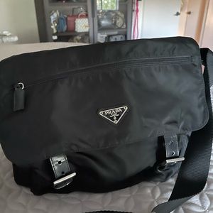 Sling Prada Black Nylon Bag